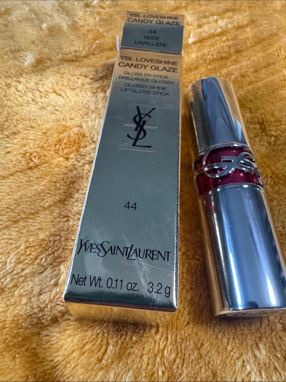Yves Saint Laurent YSL Candy Glaze Lipstick - NUDE 44 - Picture 4 of 9